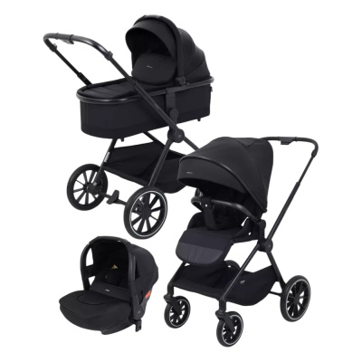 Коляска 3 в 1 MOWBaby Amber MB068 Black 01